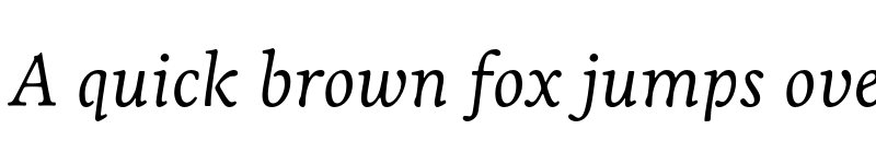 Preview of Livory Regular Italic font