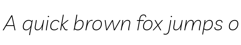 Preview of Livvic ExtraLight Italic font