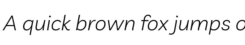 Preview of Livvic Light Italic font