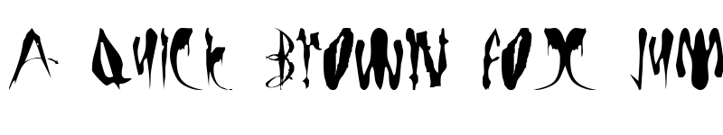 Preview of LMS Bloody Brujah Regular font