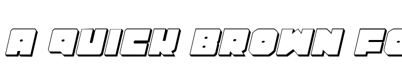 Preview of Lobo Tommy 3D Italic Italic font