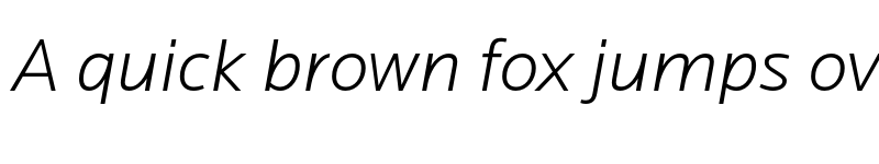 Preview of Locator Light Italic font