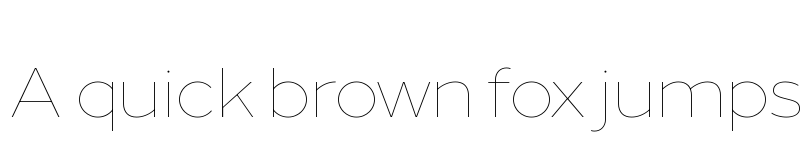 Preview of Loew Variable Thin font