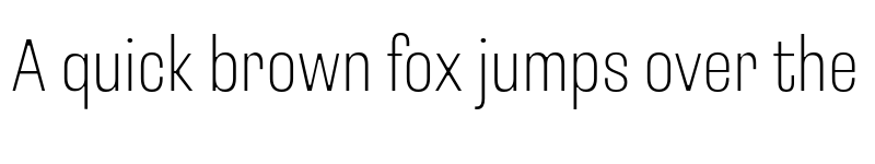 Preview of Loos Compressed Extra Light font