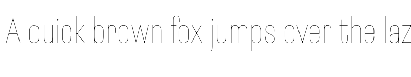 Preview of Loos Compressed Thin font