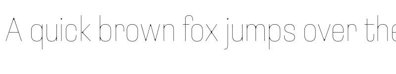 Preview of Loos Condensed Thin font