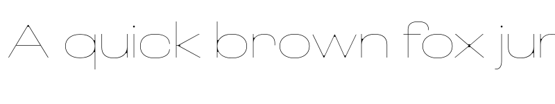 Preview of Loos Extended Thin font