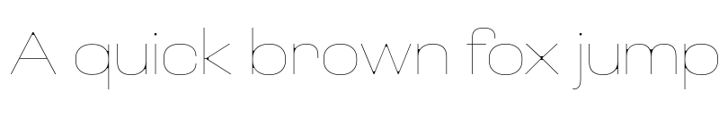 Preview of Loos ExtraWide Thin font