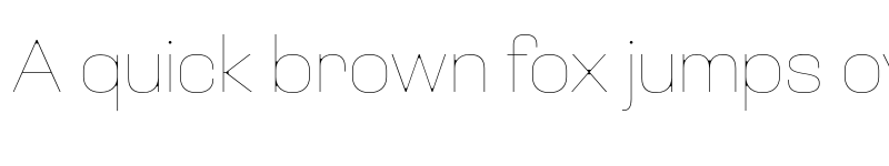 Preview of Loos Wide Thin font