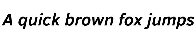 Preview of Lorenzo Sans Bold Italic font
