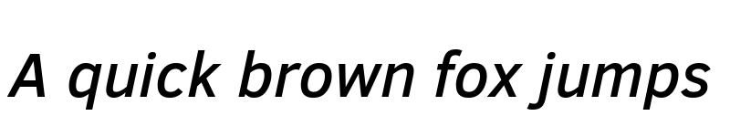 Preview of Lorenzo Sans Medium Italic font