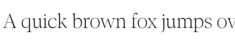 Preview of Loretta Display VF ExtraLight font