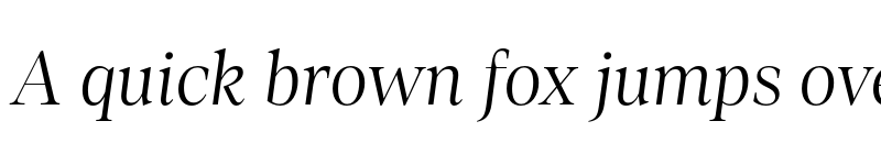 Preview of Loretta Light Display Italic font