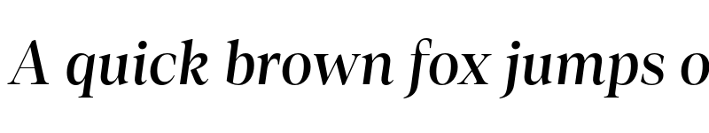 Preview of Loretta Medium Italic Display font