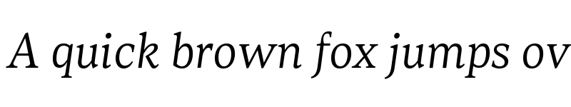 Preview of Loretta VF Light Italic font