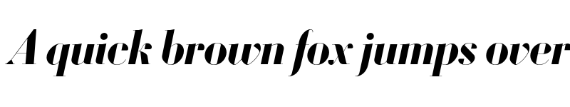 Preview of Louvette Banner Bold Italic font