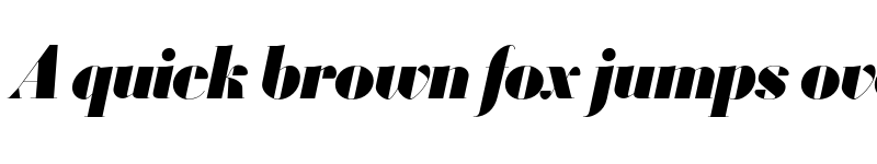 Preview of Louvette Banner Ultra Italic font