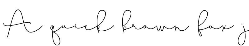 Preview of Lovely Monoline Regular font