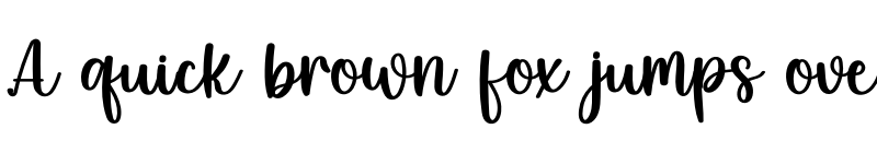 Preview of Lovely White Regular font