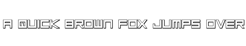 Preview of Low Gun Screen Bold 3D Bold 3D font