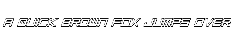 Preview of Low Gun Screen Bold Italic 3D Bold Italic 3D font