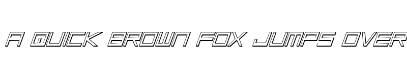 Preview of Low Gun Screen Outline Italic Outline Italic font