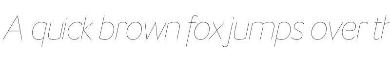 Preview of LT Flode Neue Hairline Italic font