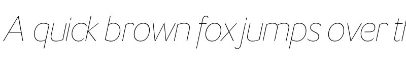 Preview of LT Flode Neue Thin Italic font