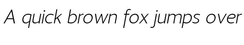 Preview of LT Streak Light Italic font