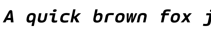 Preview of LT Wave Mono Bold Italic font