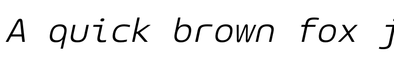 Preview of LT Wave Mono Light Italic font