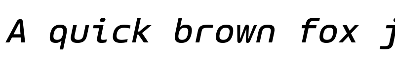 Preview of LT Wave Mono Medium Italic font