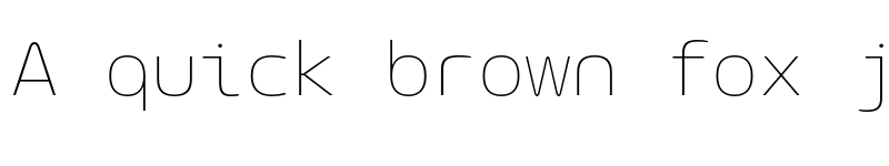 Preview of LT Wave Mono Thin font