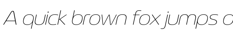 Preview of LT Wave Thin Italic font