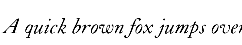 Preview of LTC Caslon Pro Italic font