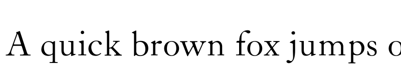 Preview of LTC Caslon Pro Regular font