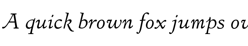 Preview of LTC Italian Old Style Pro Italic font