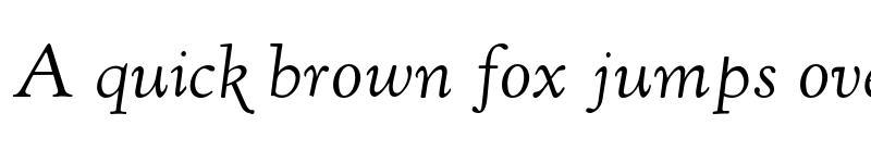 Preview of LTC Kennerley Pro Italic font