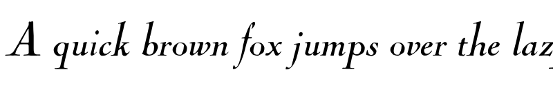 Preview of LTC Nicolas Cochin Pro Italic font