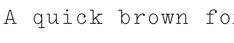 Preview of LTC Remington Typewriter Pro Regular font