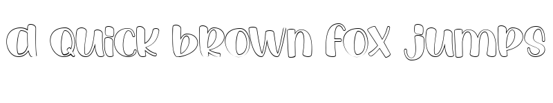 Preview of Luar Galaxy Outline Outline font