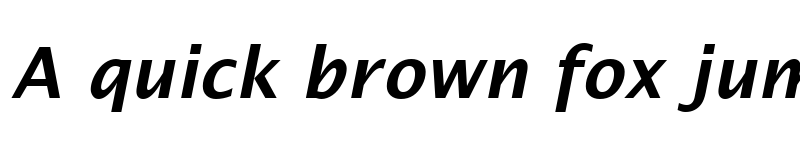 Preview of Lucida Sans Demibold Italic font