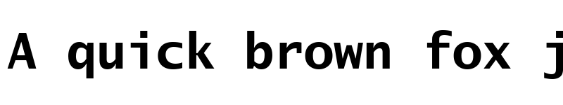 Preview of Lucida Sans Typewriter Bold font