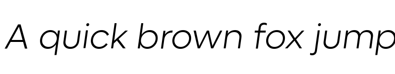 Preview of Lufga Light Italic font