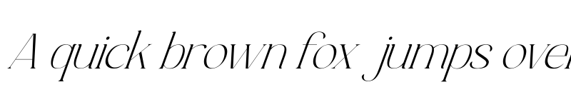 Preview of Luimp Light Italic font
