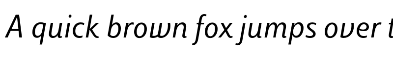 Preview of Luiss Sans italic font