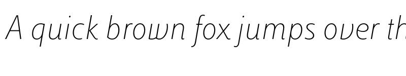Preview of Luiss Sans Thin Italic font