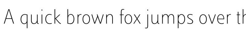 Preview of Luiss Sans Thin Sans font