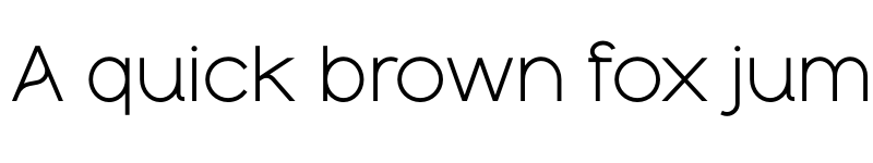 Preview of Luminova Regular font