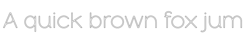 Preview of Luminova Soft OL font